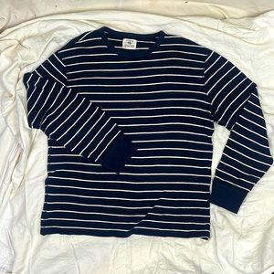 J.Crew Navy Striped Thermal